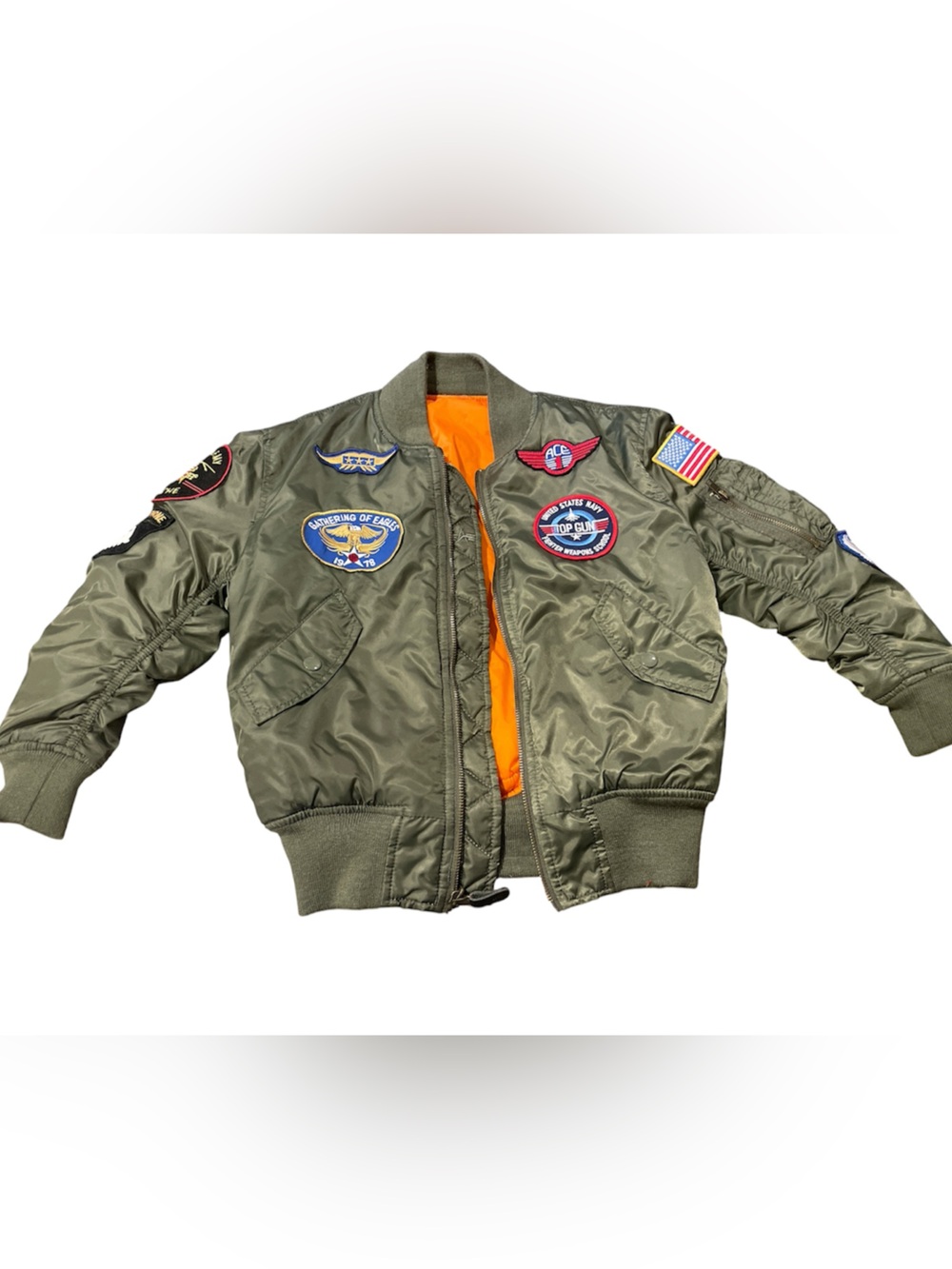 Alpha Industries Kids Bomber Jacket with Patches